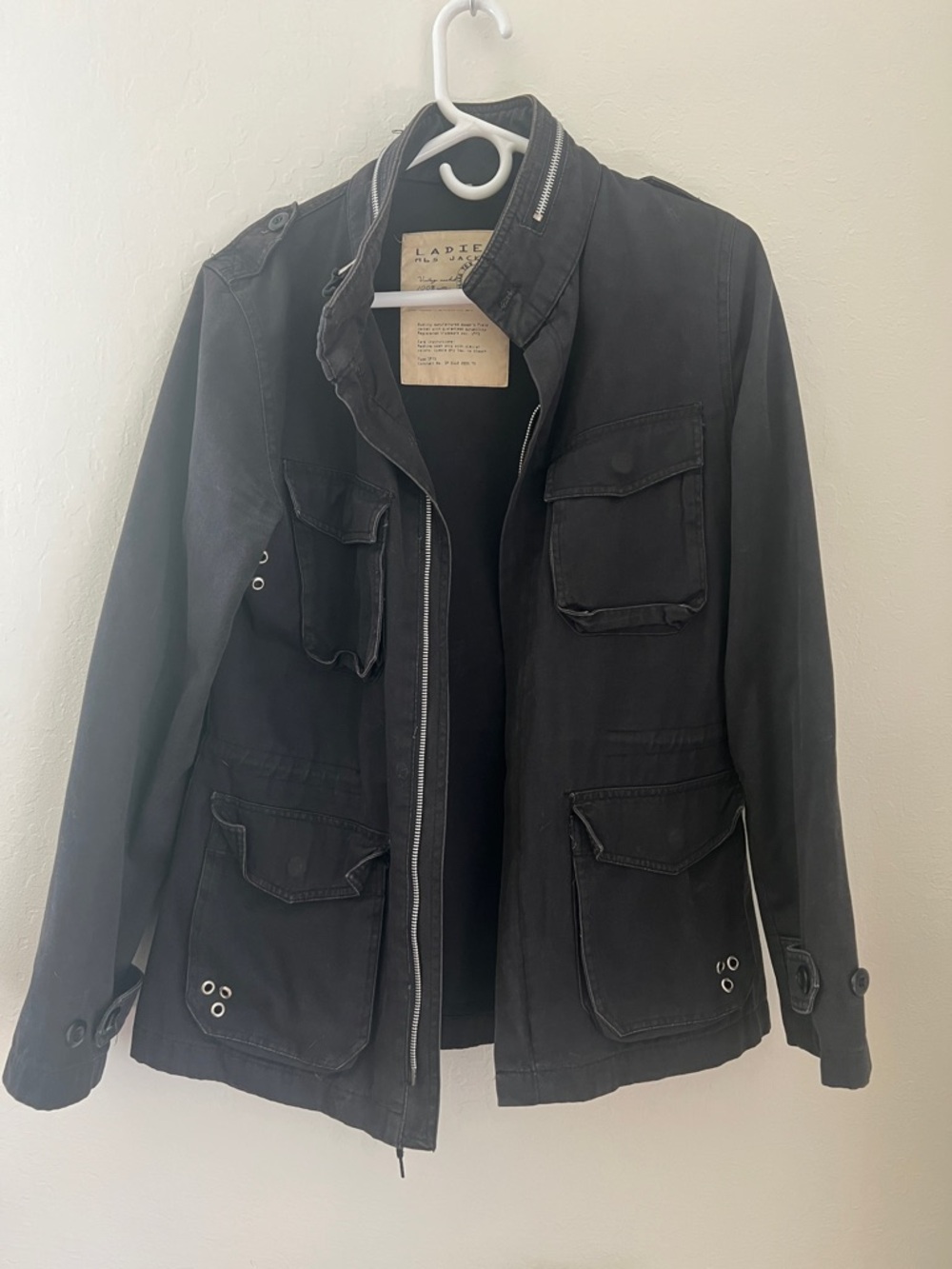 Black M65 Military style Field Jacket